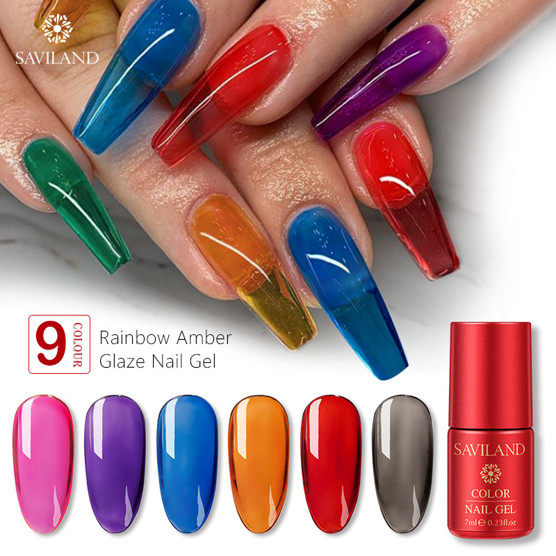 SAVILAND Rainbow Amber Glasze UV Gel Nail Polish Jellies Glass Candy Soak Off Neon Color Nails Gel Varnish Nail Art, 7ml top coat
SAVILAND Rainbow Amber Glasze UV Gel Nail Polish Jellies Glass Candy Soak Off Neon Color Nails Gel Varnish Nail Art, 7ml top coat