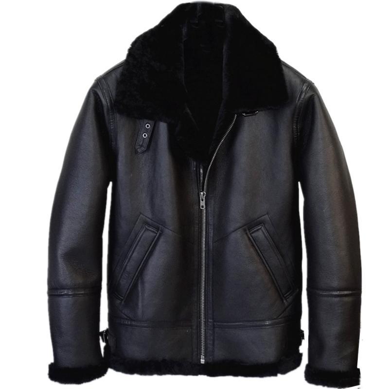 2020 Black Men Style B3 Bomber Shearling Coat Plus Size XXXL Genuine Sheepskin Russian Winter Thick Warm Jacket
2020 Black Men Style B3 Bomber Shearling Coat Plus Size XXXL Genuine Sheepskin Russian Winter Thick Warm Jacket