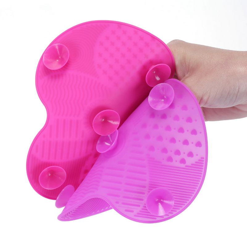 15.7*11.7*1.5cm Silicone Makeup brush cleaner Pad Make Up Washing Brush Gel Cleaning Mat Hand Tool Foundation Makeup Brush Scrubber Board