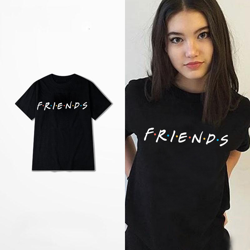 fashion new summer women friends printed plain color thin short sleeved t-shirt simple black white t-shirt
fashion new summer women friends printed plain color thin short sleeved t-shirt simple black white t-shirt