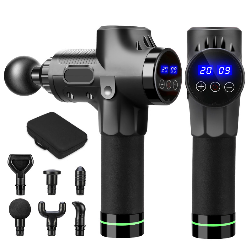 20 gear LCD touch screen high frequency massage gun full body muscle relaxation electric massager with 6 portable bags
20 gear LCD touch screen high frequency massage gun full body muscle relaxation electric massager with 6 portable bags