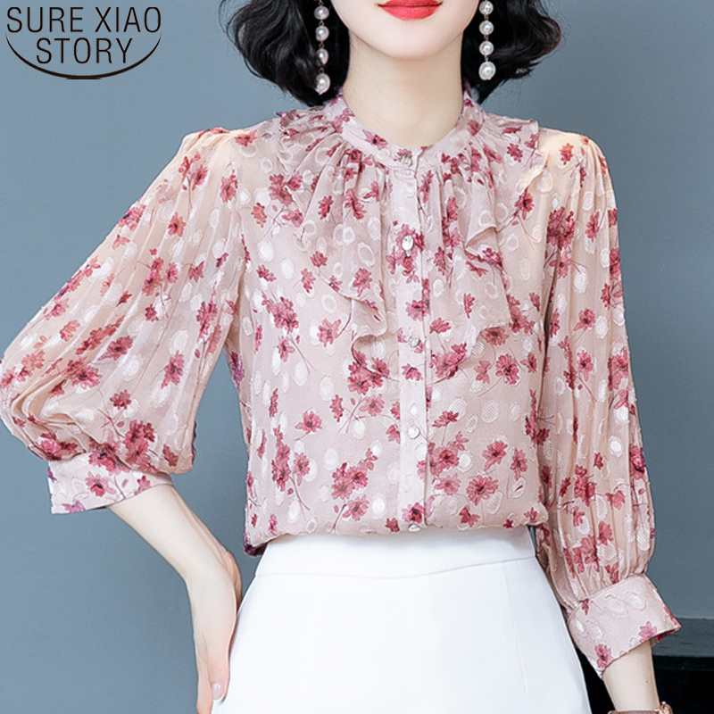 Vintage Stand Collar Ladies Tops Women Blouse New Summer Womens Clothing Fashion Korean Half Lantern Sleeve Floral Shirt 9027 50, Photo
Vintage Stand Collar Ladies Tops Women Blouse New Summer Womens Clothing Fashion Korean Half Lantern Sleeve Floral Shirt 9027 50, Photo