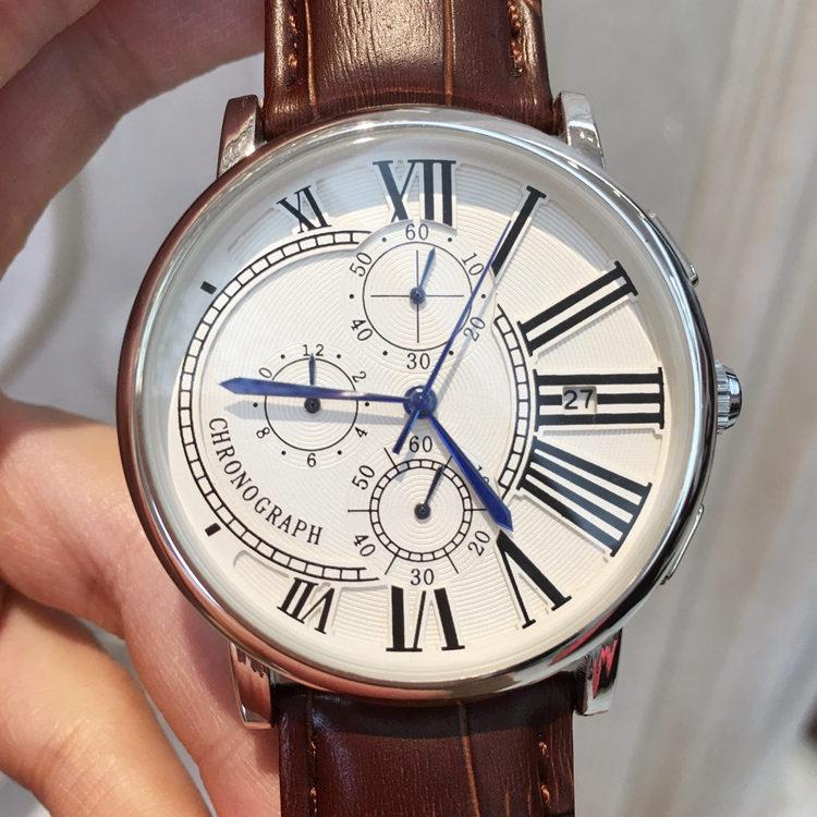 All Subdials Work Luxury Fashion Man Watches With Date Dress Watch Classic Quartz Watch Sport Leather Wristwatches relojes for male, Slivery;brown
All Subdials Work Luxury Fashion Man Watches With Date Dress Watch Classic Quartz Watch Sport Leather Wristwatches relojes for male, Slivery;brown