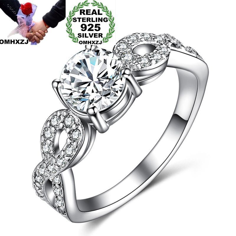 OMHXZJ Wholesale Personality Fashion OL Woman Girl Party Wedding Gift White Luxury Zircon S925 Sterling Silver Ring RN204
OMHXZJ Wholesale Personality Fashion OL Woman Girl Party Wedding Gift White Luxury Zircon S925 Sterling Silver Ring RN204