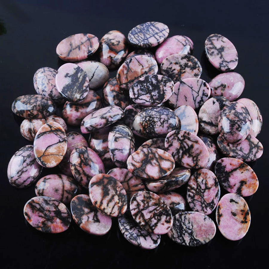 WOJIAER Oval Beads for Jewelry Making Natur GemStone Cabochon CAB No Drilled Hole 13x18mm Opal Crystal Quartz BU801