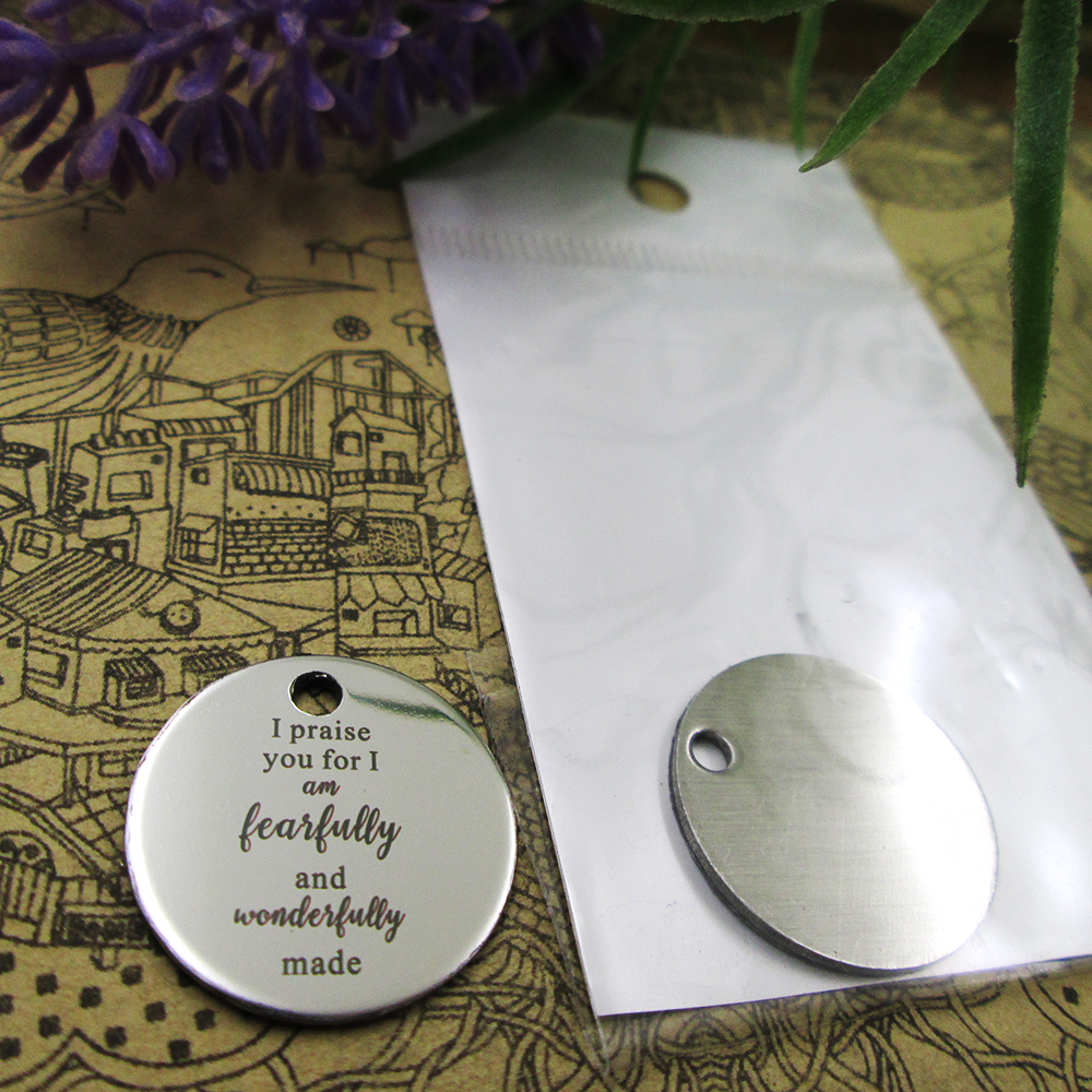 40pcs--"I praise you for I am fearfully"stainless steel charms more style for choosing DIY Charms pendants for necklace
40pcs--"I praise you for I am fearfully"stainless steel charms more style for choosing DIY Charms pendants for necklace