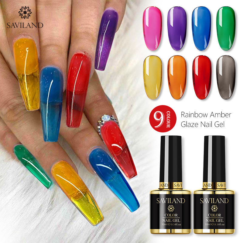 Nail Gel SAVILAND Jelly Glass Candy Polish Rainbow Amber Glaze Attribute Translucent Neon Color Mirror Titanium, 7ml top coat
Nail Gel SAVILAND Jelly Glass Candy Polish Rainbow Amber Glaze Attribute Translucent Neon Color Mirror Titanium, 7ml top coat