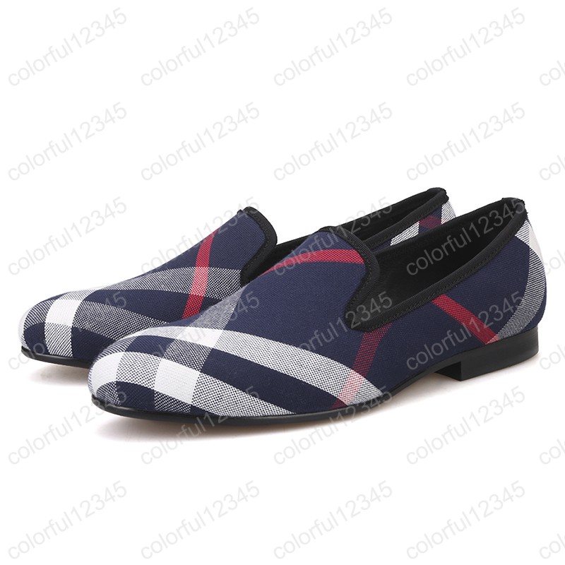 Blue and white plaid canvas shoes Male Round Toes Driving Shoes men loafers black pig leather insole men's casual shoes men's flats
Blue and white plaid canvas shoes Male Round Toes Driving Shoes men loafers black pig leather insole men's casual shoes men's flats