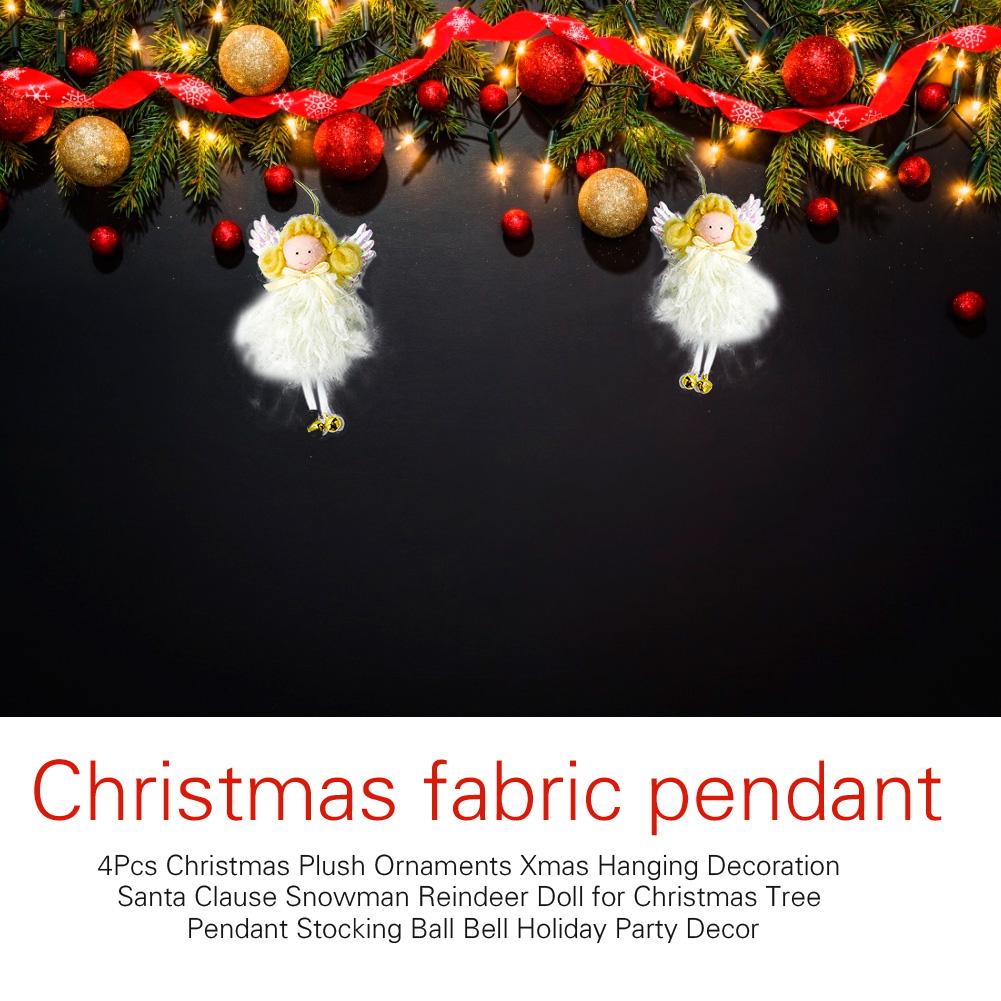 4Pcs Christmas Plush Ornaments Xmas Hanging Decoration Santa Clause Snowman Reindeer Doll For Christmas Tree Pendant
4Pcs Christmas Plush Ornaments Xmas Hanging Decoration Santa Clause Snowman Reindeer Doll For Christmas Tree Pendant