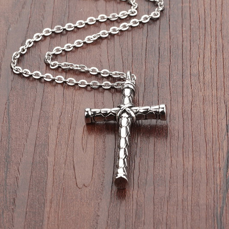 Vintage Jesus Cross Pendant Necklace For Men Stainless Steel Engraved Cross Chain Necklace Neck Choker Male Jewelry Accessories
Vintage Jesus Cross Pendant Necklace For Men Stainless Steel Engraved Cross Chain Necklace Neck Choker Male Jewelry Accessories