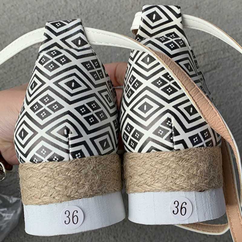 Summer Women Ankle Strap Sandals Platform Flat Mid Heel Sponge Sole Peep Toe 2020 New Casual Beach Ladies Shoes Zapatos De Mujer