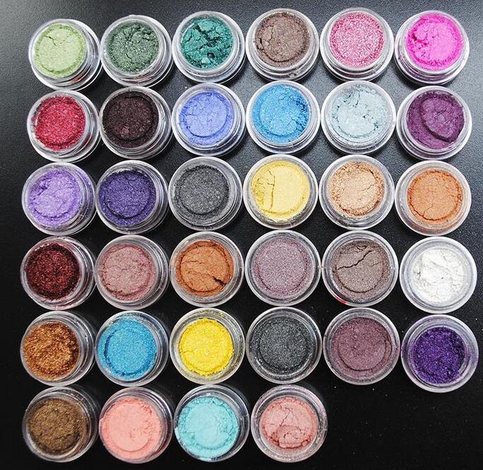 Party Prom Cosmetics Pro Eye Shadow Makeup Cosmetic Shimmer Powder Pigment Mineral Glitter Spangle Eyeshadow 60 Colors drop shipping 60pcs