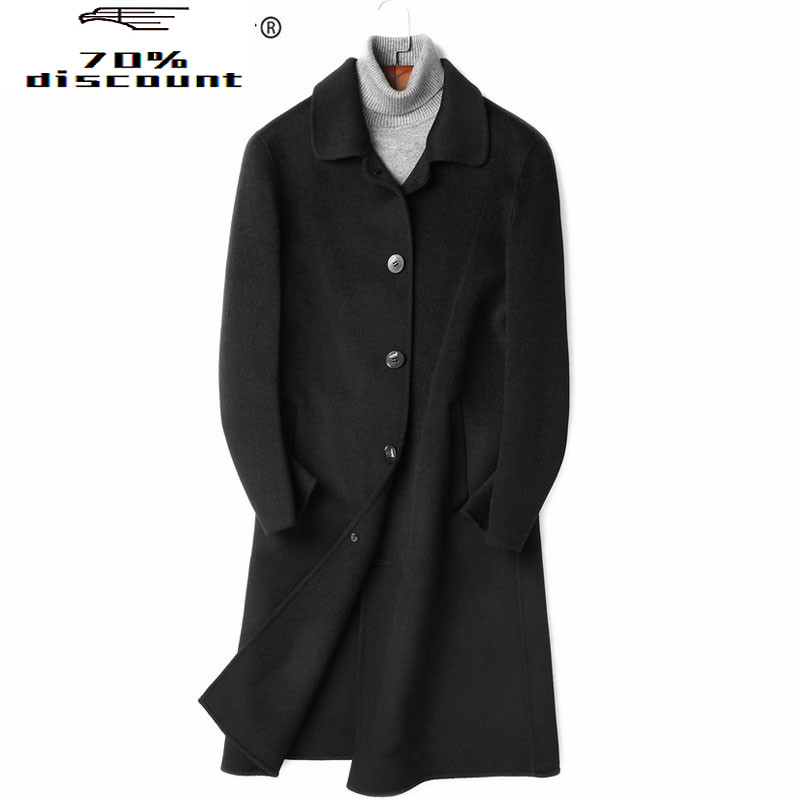 AYUSNUE 200% Wool Coat Men Double-sided Long Jacket Mens Overcoat Plus Size Coats and Jackets Abrigo Hombre LM-282022 KJ2248, Black
AYUSNUE 200% Wool Coat Men Double-sided Long Jacket Mens Overcoat Plus Size Coats and Jackets Abrigo Hombre LM-282022 KJ2248, Black