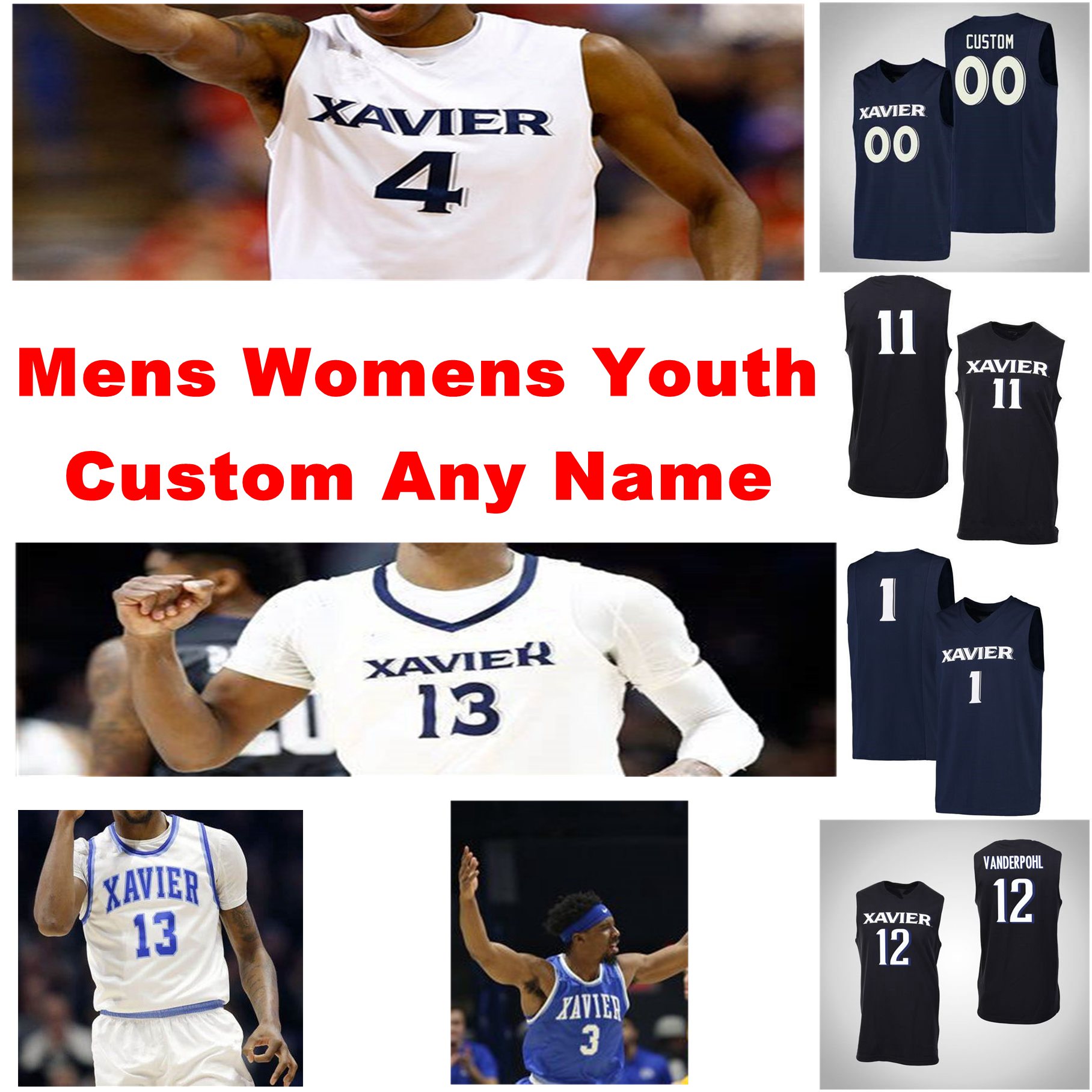 Xavier Musketeers Jerseys Dahmir Bishop Jersey Jason Carter Zach Freemantle Goodin Hanson College Basketball Jerseys Mens Customize Stitched, Womens white blue
Xavier Musketeers Jerseys Dahmir Bishop Jersey Jason Carter Zach Freemantle Goodin Hanson College Basketball Jerseys Mens Customize Stitched, Womens white blue