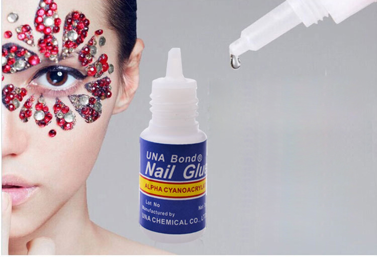 NA049 3g Fast drying Nail art glue tips glitter UV acrylic Rhinestones decorations nail glue for false nail tip manicure tool