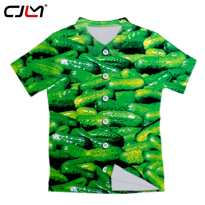CJLM Fashion Men shirt 3D print Button Shirt Short Sleeve streetwear Pickles Cucumber Graphic Hawaiian Summer Beach hip Hop
CJLM Fashion Men shirt 3D print Button Shirt Short Sleeve streetwear Pickles Cucumber Graphic Hawaiian Summer Beach hip Hop