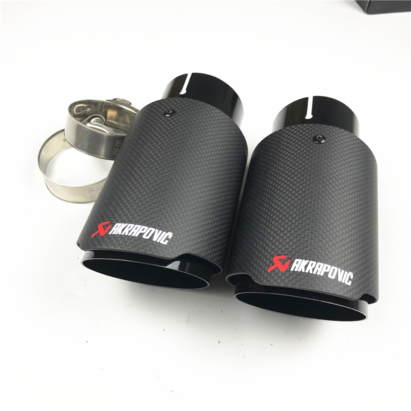 2 Pieces: Full Black Stainless Steel Universal Akrapovic Exhaust Muffler Tips Auto Car Cover Styling
2 Pieces: Full Black Stainless Steel Universal Akrapovic Exhaust Muffler Tips Auto Car Cover Styling