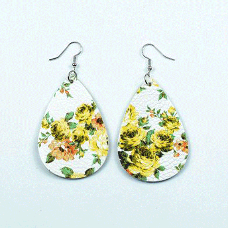 Kimter Water Drop PU Leather Earrings Charm Printing Flower Dangle Earring Fashion Jewelry for Women Girls Accessories Free DHL M351Y A
Kimter Water Drop PU Leather Earrings Charm Printing Flower Dangle Earring Fashion Jewelry for Women Girls Accessories Free DHL M351Y A