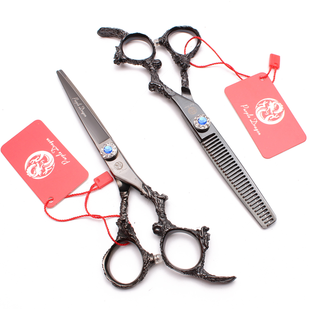 9005# 5.5" JP 440C Purple Dragon Black Professional Hairdressing Scissors Straight Shears Thinning Scissors Salon Hair
9005# 5.5" JP 440C Purple Dragon Black Professional Hairdressing Scissors Straight Shears Thinning Scissors Salon Hair