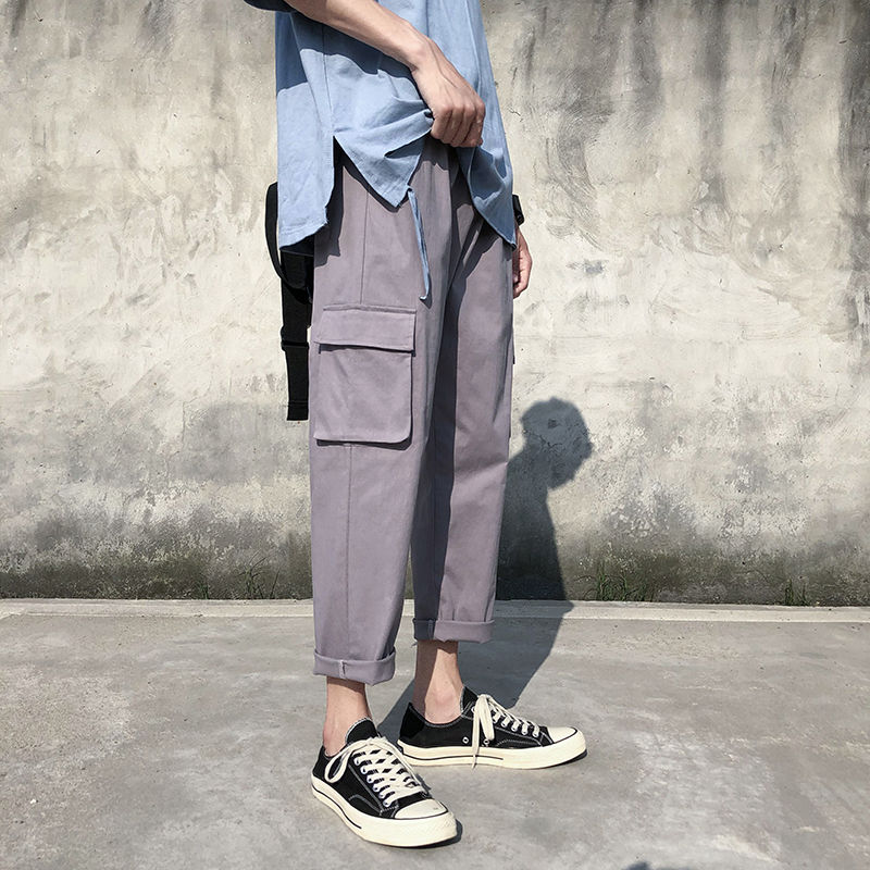 2020 Spring And Summer New Youth Popular Men's Loose Solid Color Big Pocket Overalls Fashion Casual Straight Pants -2XL, Light gray
2020 Spring And Summer New Youth Popular Men's Loose Solid Color Big Pocket Overalls Fashion Casual Straight Pants -2XL, Light gray