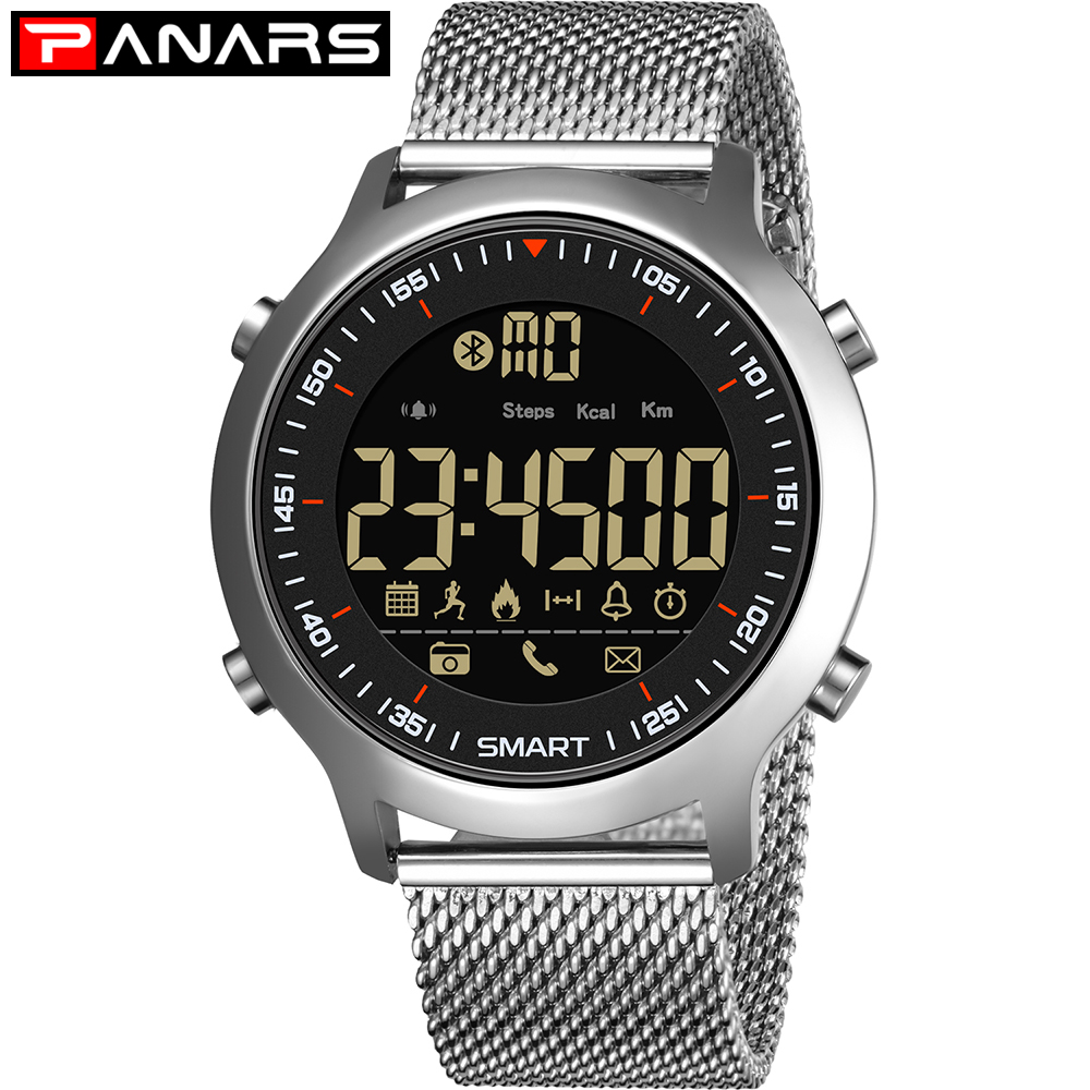 cwp PANARS Digital Smart Watches Men Pedometers Message Reminder Sport Waterproof Watch Bluetooth WristWatches for iOS Android 8302, Slivery;brown
cwp PANARS Digital Smart Watches Men Pedometers Message Reminder Sport Waterproof Watch Bluetooth WristWatches for iOS Android 8302, Slivery;brown