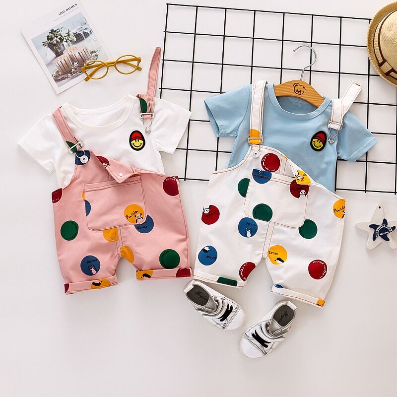 Toddler girls clothes sets summer baby girls cartoon cotton+overalls shorts 2pcs suit for infant children girl clothes outfits, Picture color
Toddler girls clothes sets summer baby girls cartoon cotton+overalls shorts 2pcs suit for infant children girl clothes outfits, Picture color