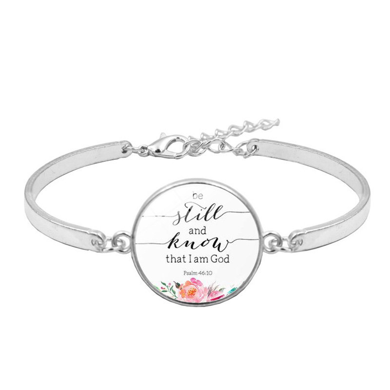 Christian Bible Verse Charm Bracelet Be Still and Know That I Am God Psalm 46:10 Inspirational Quote Bracelet Faith Hope Gift
Christian Bible Verse Charm Bracelet Be Still and Know That I Am God Psalm 46:10 Inspirational Quote Bracelet Faith Hope Gift