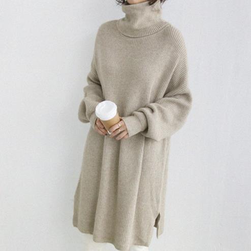 Turtleneck Loose 2020 RopaAutumn Winter Loose Thick Women Sweater Pullover Basic Knitted Tops Solid Jumper Sweaters LJ101, Beige
Turtleneck Loose 2020 RopaAutumn Winter Loose Thick Women Sweater Pullover Basic Knitted Tops Solid Jumper Sweaters LJ101, Beige