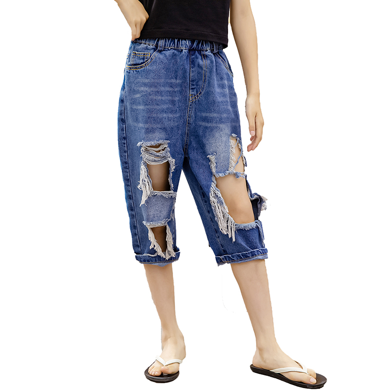 Teen Girls Ripped Jeans Knee-length Pants Jeans for Teenage Girl Kid Fashion Loose Denim Pants Legs 3-14T Big Girls Beggars Pant, Blue
Teen Girls Ripped Jeans Knee-length Pants Jeans for Teenage Girl Kid Fashion Loose Denim Pants Legs 3-14T Big Girls Beggars Pant, Blue
