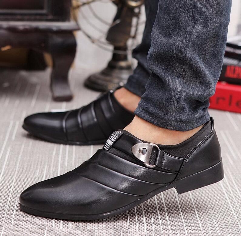 Men Formal Shoes Business Black / White Man Oxfords EU 39-44 Latest Style Pointed Toe Slip On Men Fashion Flats, As pic
Men Formal Shoes Business Black / White Man Oxfords EU 39-44 Latest Style Pointed Toe Slip On Men Fashion Flats, As pic