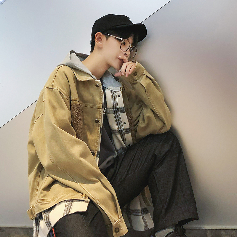 2018 Men' Fashion Printing Cowboy Coat Pockets Casual Windbreaker Loose Streetwear Brand Bomber Blue/khaki Denim Jacket -4XL, Black
2018 Men' Fashion Printing Cowboy Coat Pockets Casual Windbreaker Loose Streetwear Brand Bomber Blue/khaki Denim Jacket -4XL, Black