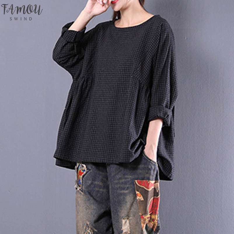 Hot 2020 Zanzea Women Vintage Blouse Long Sleeve Round Neck Check Plaid Cotton Linen Woven Pullover Blusas Ruffles Flouncing Shirt Top, Black
Hot 2020 Zanzea Women Vintage Blouse Long Sleeve Round Neck Check Plaid Cotton Linen Woven Pullover Blusas Ruffles Flouncing Shirt Top, Black