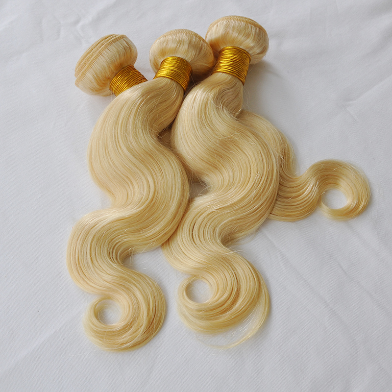 830inch grade 10a 4pcs 50g 100 human hair straight brazillian body wave blonde human hair bundles blonde color virgin remy hair weft