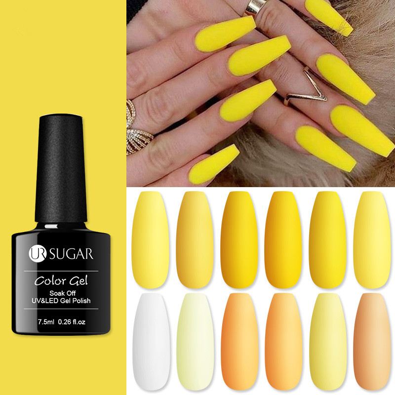 UR SUGAR 7.5ml Yellow Series Gel Nail Polish Semi Permanent UV Gel Varnish Soak Off UV LED Nail Art Base Coat Top Coat, 78
UR SUGAR 7.5ml Yellow Series Gel Nail Polish Semi Permanent UV Gel Varnish Soak Off UV LED Nail Art Base Coat Top Coat, 78