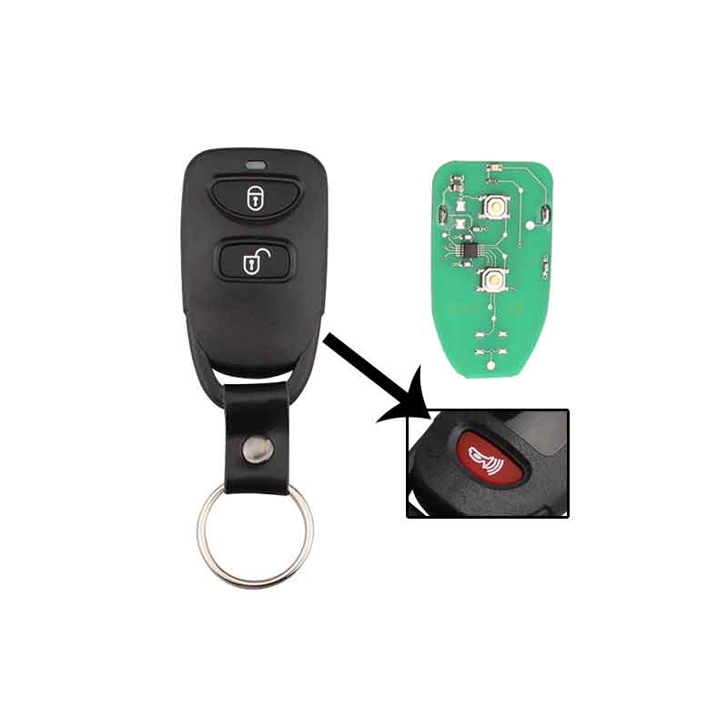 2Buttons Panic Remote Key For HYUNDAI Tucson Santa Fe Elantra 2005-2011 Keyless, Black
2Buttons Panic Remote Key For HYUNDAI Tucson Santa Fe Elantra 2005-2011 Keyless, Black