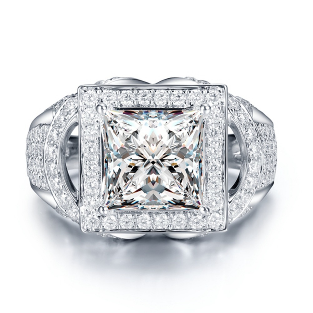 Luxury 2ct Solitaire Side Stones s Princess Ring 4 Prong Setting 14k White Gold Lab Grown Diamond Ring For Women Lady S200110
Luxury 2ct Solitaire Side Stones s Princess Ring 4 Prong Setting 14k White Gold Lab Grown Diamond Ring For Women Lady S200110