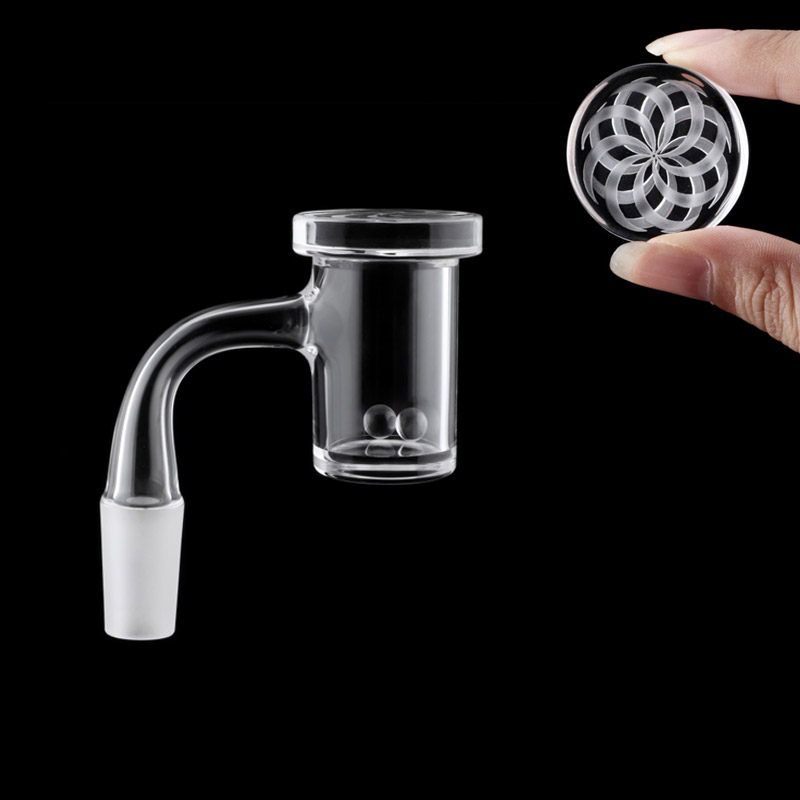 Beveled Edge Quartz Banger With Quartz Spinning Cap And Terp Pearls All-In-One Frosted Joints Quartz Banger Nails Suitfor Glass Water Bongs
Beveled Edge Quartz Banger With Quartz Spinning Cap And Terp Pearls All-In-One Frosted Joints Quartz Banger Nails Suitfor Glass Water Bongs