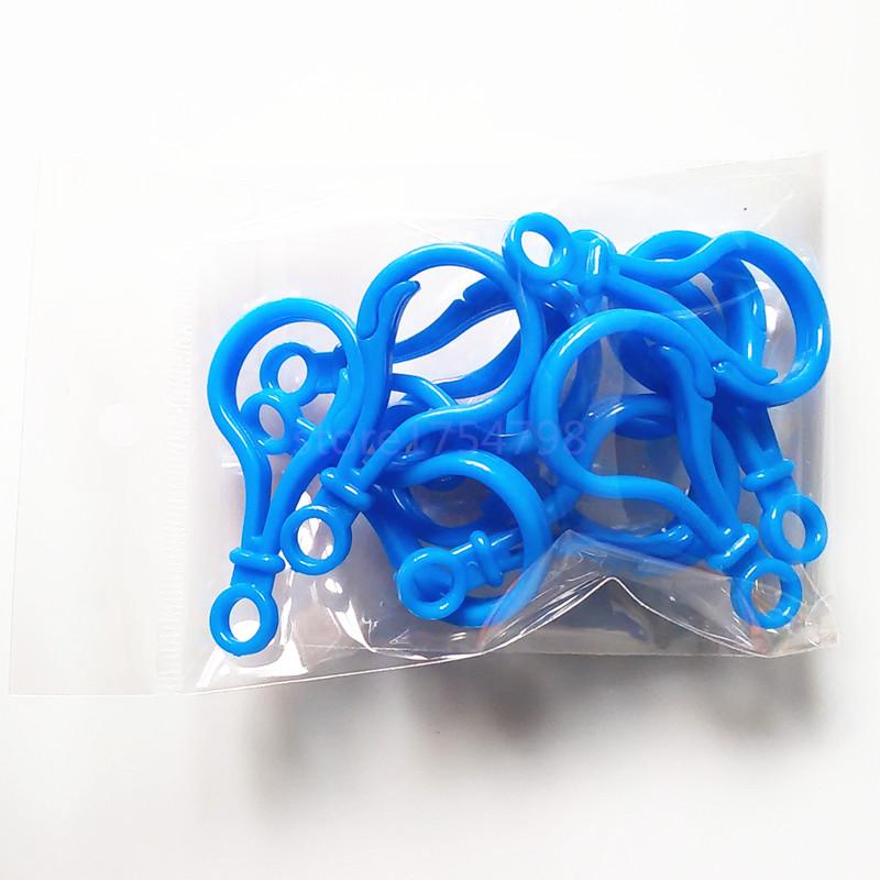 60pieces/Lot Plastic Hook Key Chains 15 Color Keyring Accessories DIY Car Keychain Key Ring Jewelry Wholesale Free Drop Shipping