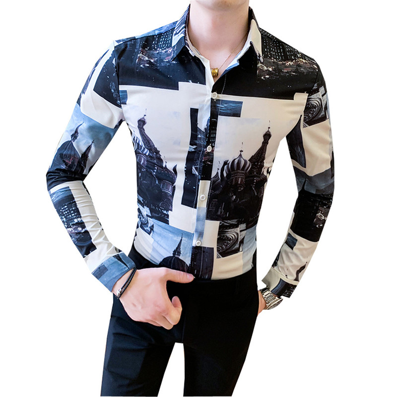 2020 New Spring Casual Slim Fit Male Social Shirt Hawaiian Long Sleeves Streetwear Turn down Collar Shirts Men's Top Clothes, Blue
2020 New Spring Casual Slim Fit Male Social Shirt Hawaiian Long Sleeves Streetwear Turn down Collar Shirts Men's Top Clothes, Blue