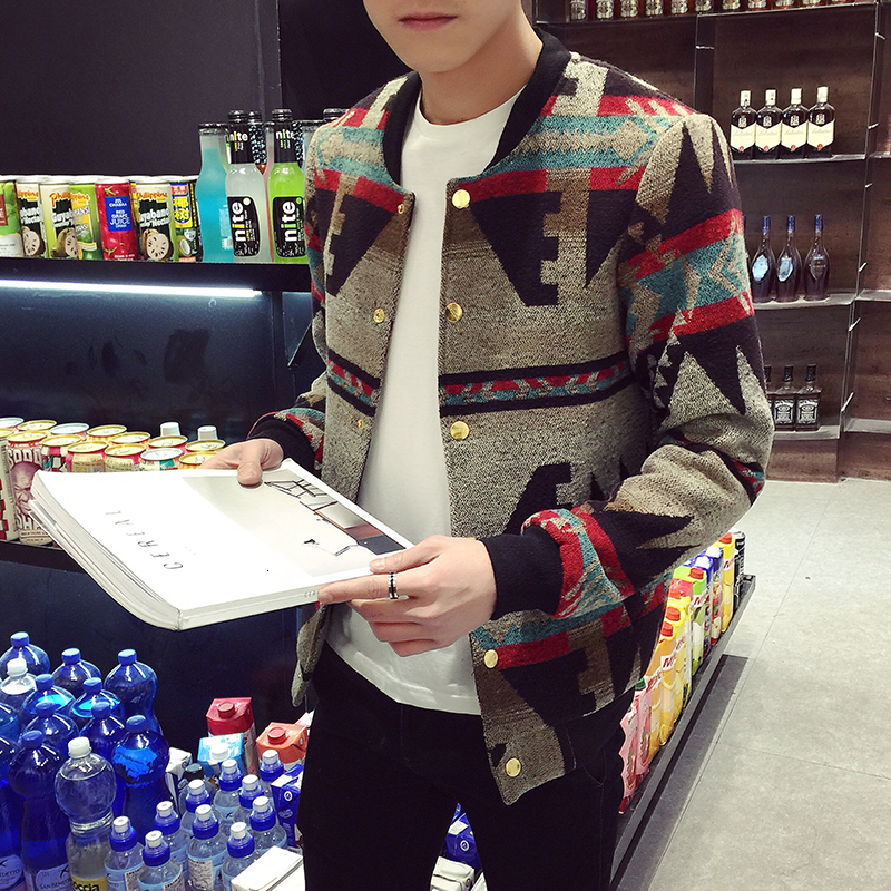 Bomber Jacket Men 2019 Autumn Mens Jacket Patchwork Print Fleece Winter Jacket Male Jackets Men Plus Size M-5XL Chaquetas Hombre LY191206