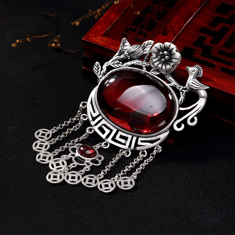 Lockets Big Bohemia Tassel Pendant 990 Sterling Silver Women Jewelry Natrual Stones Chalcedony Necklace Wedding Gift YP104
Lockets Big Bohemia Tassel Pendant 990 Sterling Silver Women Jewelry Natrual Stones Chalcedony Necklace Wedding Gift YP104