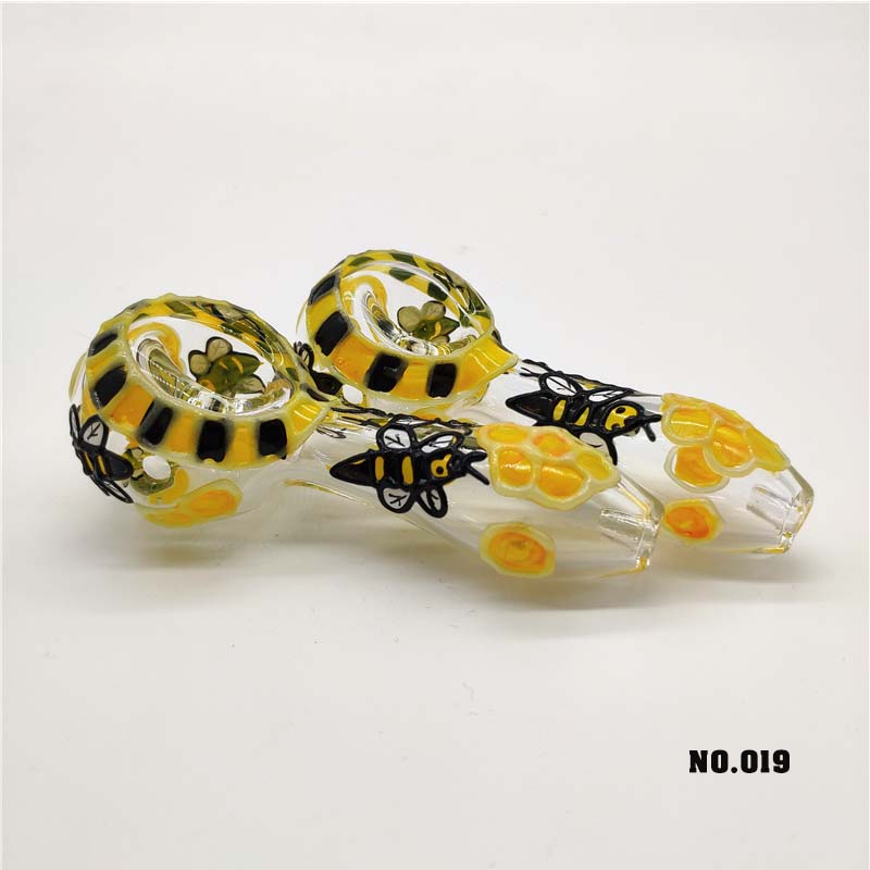 2019 NEW Glass Hand Pipe Hot Sale Luminous Yellow Flowers Bee Colored Hand Pipe zz oo
2019 NEW Glass Hand Pipe Hot Sale Luminous Yellow Flowers Bee Colored Hand Pipe zz oo