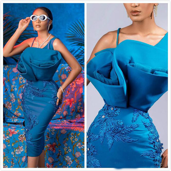 2020 Cheap Evening Dresses One Shoulder Lace Crystals Short Prom Dresses Spaghetti Straps Cocktail Party Gowns Custom Made