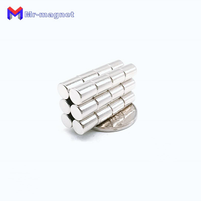 imanes 50pcs 8x6mm magnet disc rods ndfeb teaching d8*6 super strong rare earth 8x6 neodymium magnets d8x6 8*6 refrigerator magnet neo