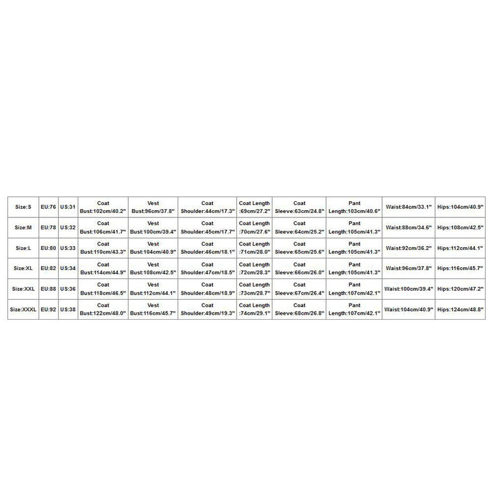 Men Wedding Suit Male Blazers Slim Fit Suits For Men 3-Piece Suit Blazer Business Wedding Party Jacket Vest & Pants