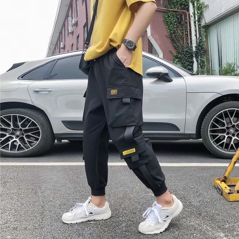 2019 Hip Hop Multi-pocket Elastic Waist Design Harem Pant Men Streetwear Casual Trousers Jogger Male Dancing Black Pant
2019 Hip Hop Multi-pocket Elastic Waist Design Harem Pant Men Streetwear Casual Trousers Jogger Male Dancing Black Pant