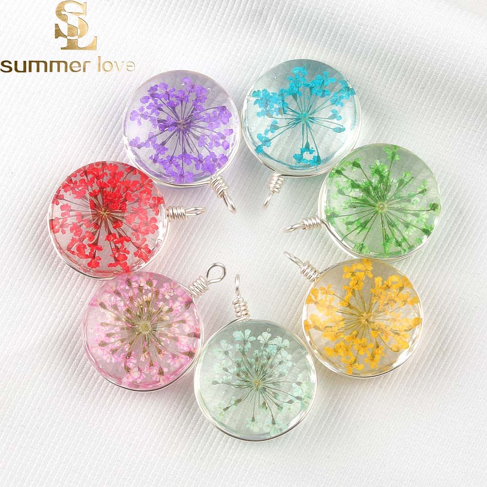Multicolor Dried Flower Glass Pendant Charm for Women Diy Handmade Glass Ball Necklace Earring Bracelet Charms Jewelry Wholesale
Multicolor Dried Flower Glass Pendant Charm for Women Diy Handmade Glass Ball Necklace Earring Bracelet Charms Jewelry Wholesale