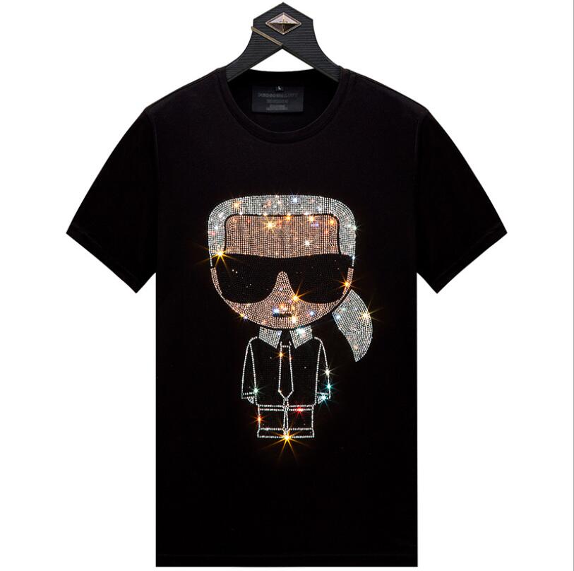 Mens Cartoon Rhinestones T Shirt Summer Men Short Sleeve Fashion Man O Neck Hot drill Tshirt Plus size 6XL w522, Black
Mens Cartoon Rhinestones T Shirt Summer Men Short Sleeve Fashion Man O Neck Hot drill Tshirt Plus size 6XL w522, Black