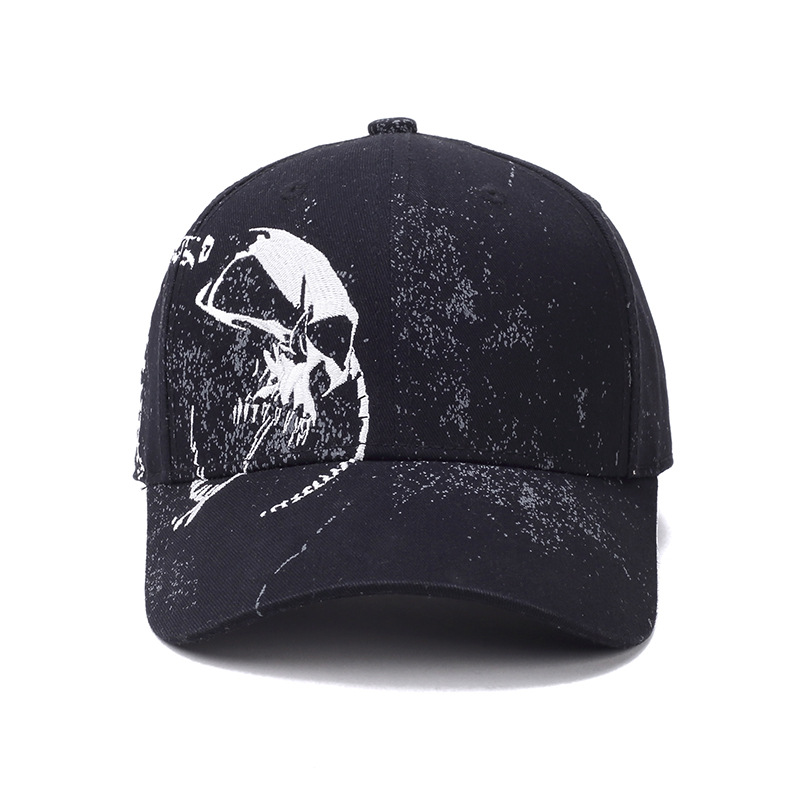 Fashion-l Snapback Bone Cap Demon Monster Baseball Cap Gorras Casquette Hip Gop Gorra Visor Cappelli Rocker Skateboard Skull