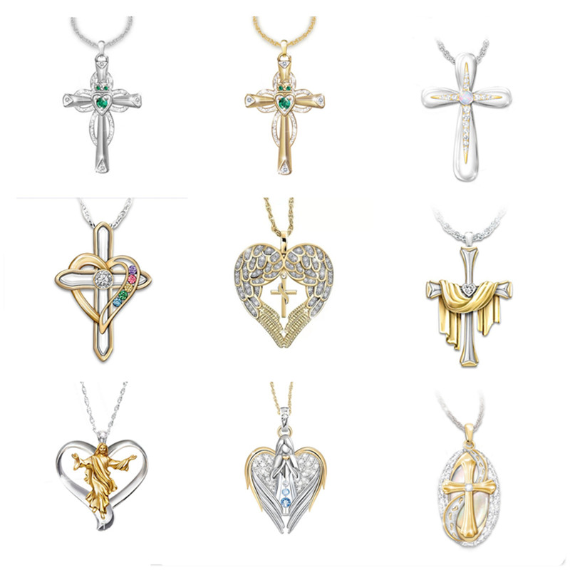 8Seasons Vintage Women Cross Pendents Necklace Gold/Silver Color Punk Chain Couple Fashion Street Hip Hop Clavicle Metal Jewelry
8Seasons Vintage Women Cross Pendents Necklace Gold/Silver Color Punk Chain Couple Fashion Street Hip Hop Clavicle Metal Jewelry